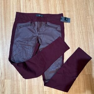 Mossimo Supply Co. Burgundy Skinny Pants